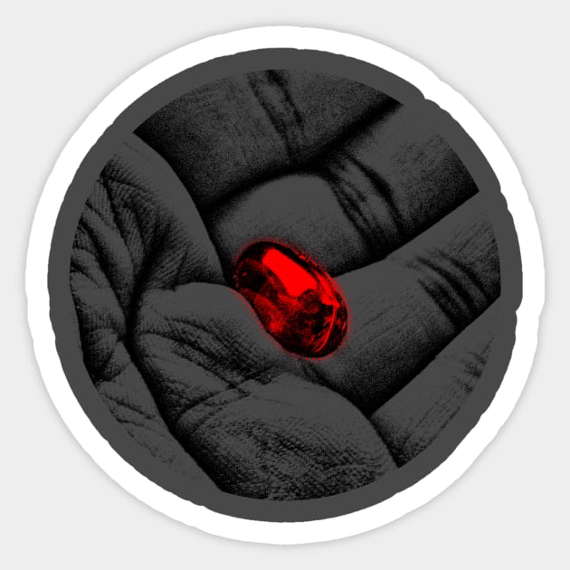 The Red Pill Sticker by e2equiel